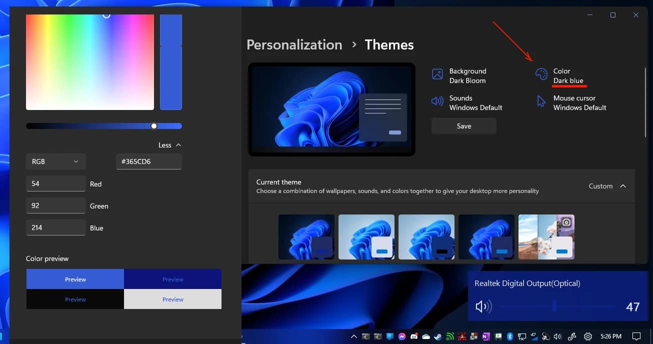 De kleuren in Windows 11 kloppen niet, De kleuren in Windows 11 kloppen niet