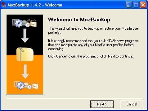 , Backup in Firefox van gegevens 2 methodes