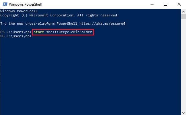 prullenbak openen windows command prompt, prullenbak openen windows command prompt